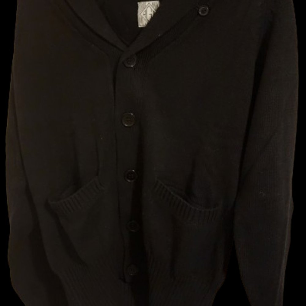 RGT Black Heavy Button-Up Pullover - Size Small
